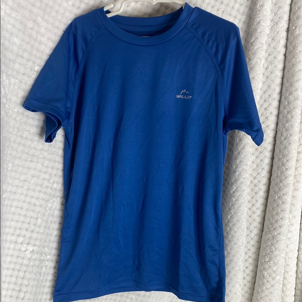 Willit boys solid blue t shirt